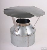 Оголовок(зонт) на сэндвич 115х200мм Оцинк